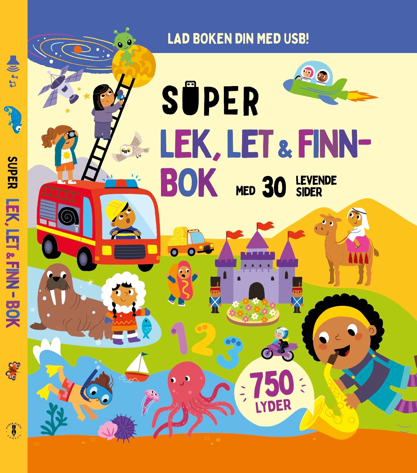 Lek, let & finn - med 750 lyder og USB lading