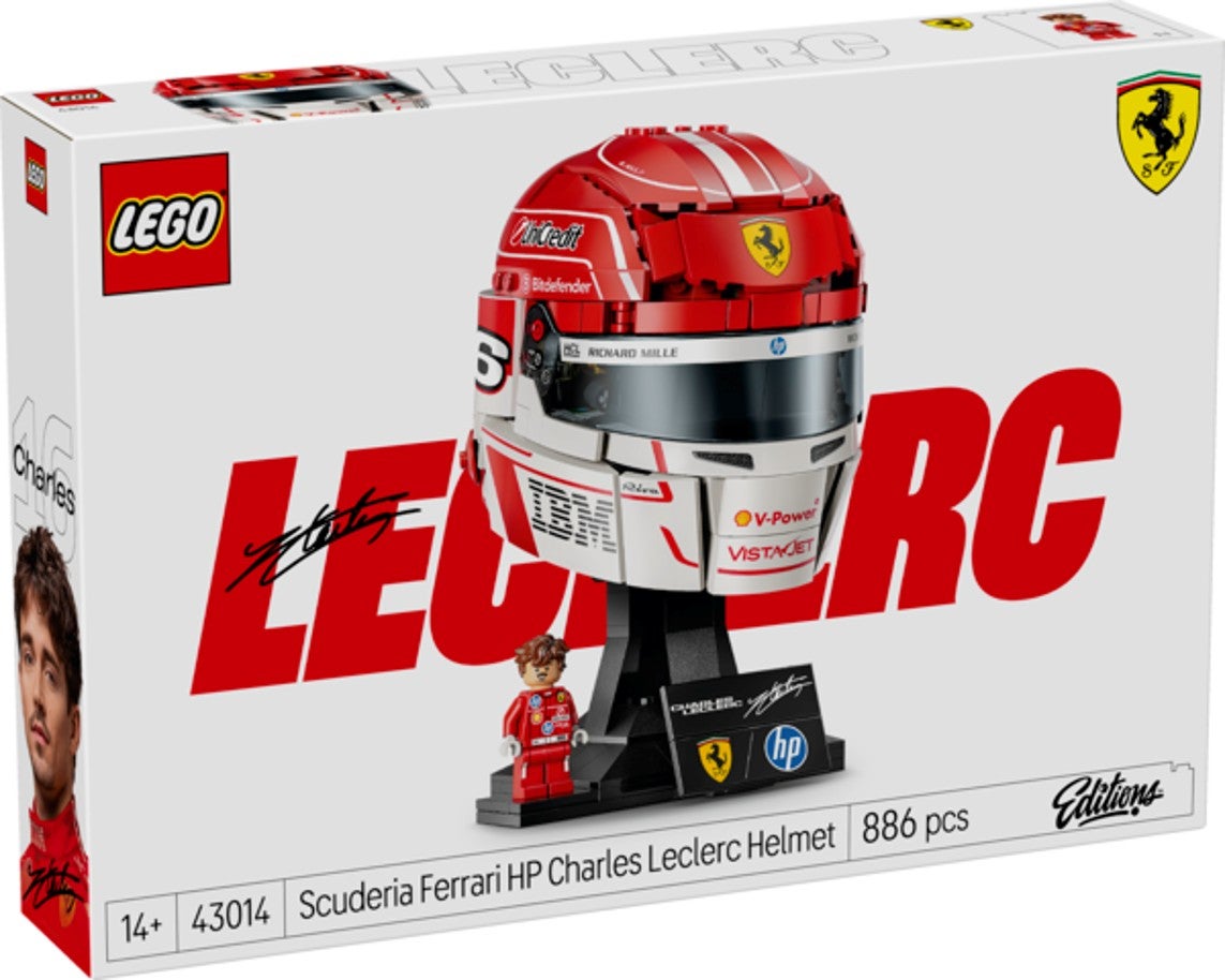 Lego Scuderia Ferrari HP Charles Leclerc hjelm 43014