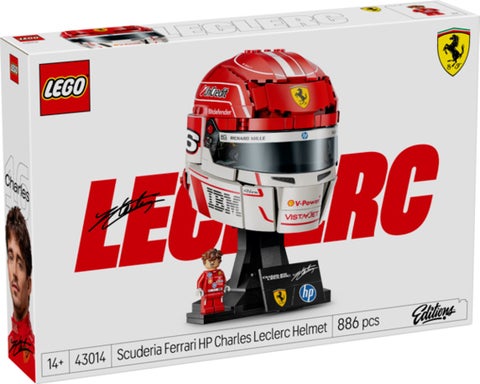 Lego Scuderia Ferrari HP Charles Leclerc hjelm 43014