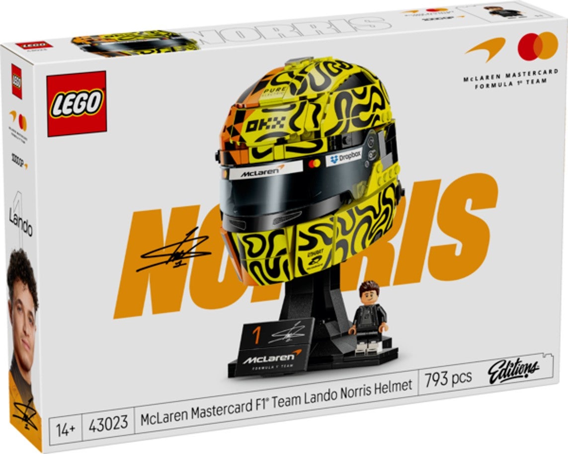 Lego McLaren Mastercard F1® Team Lando Norris hjelm 43023