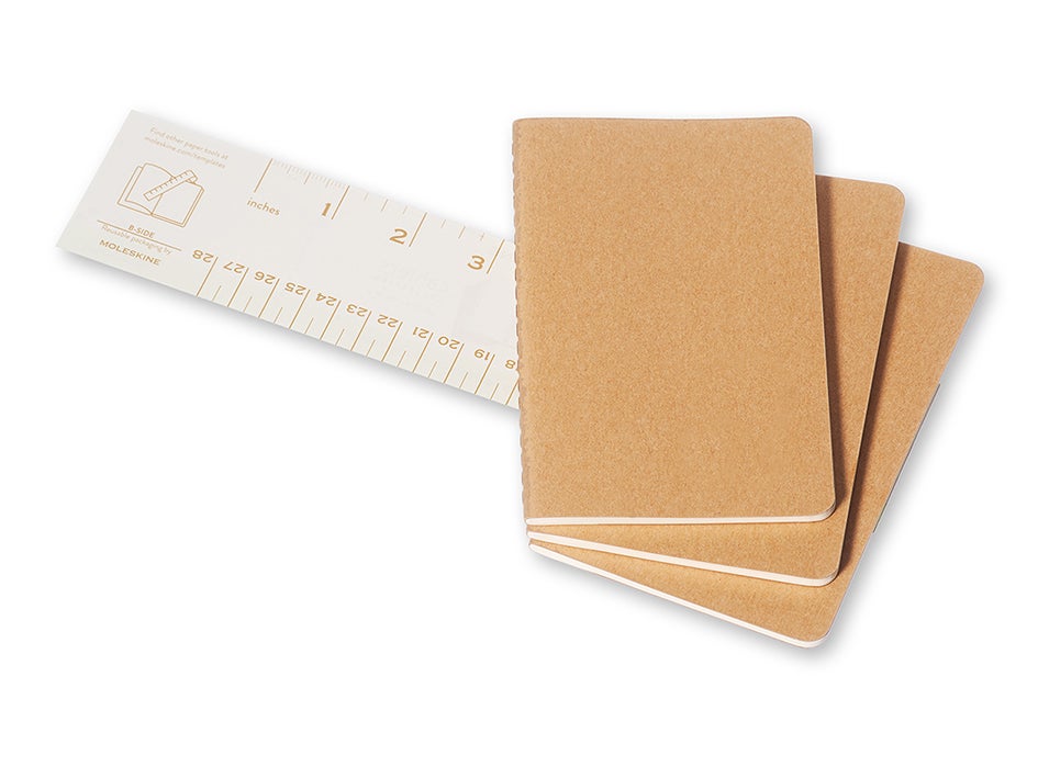 Moleskine Notatbok Blank Kraft Pkt (3)