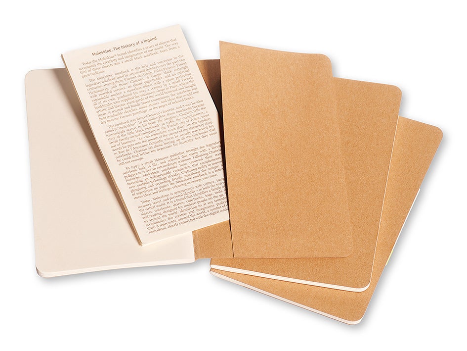 Moleskine Notatbok Blank Kraft Pkt (3)