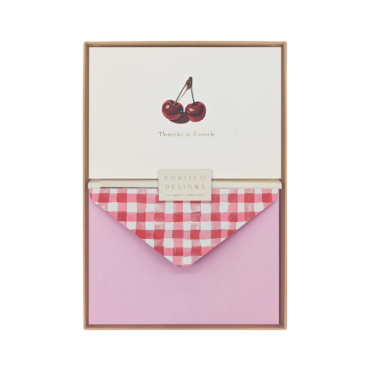 Brevpapir Thanks A Bunch Cherry 10pk