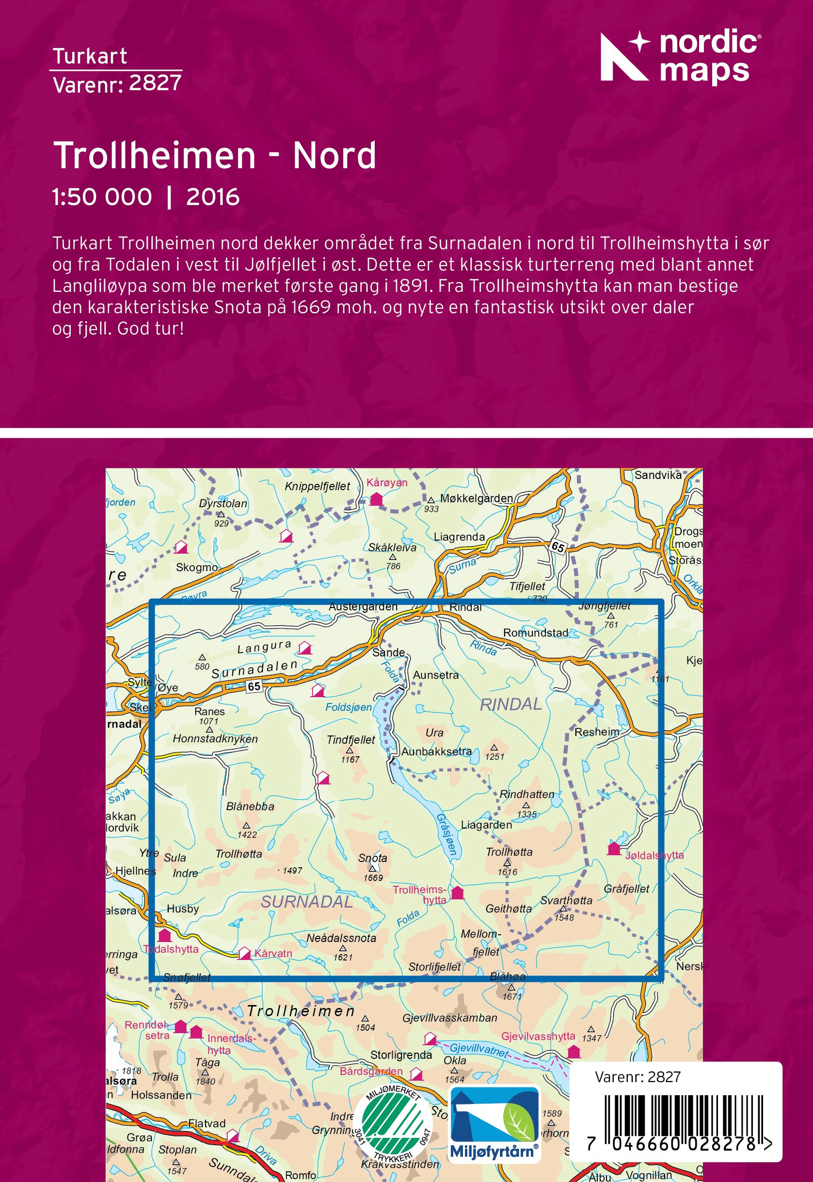 Trollheimen Nord DNT i plast