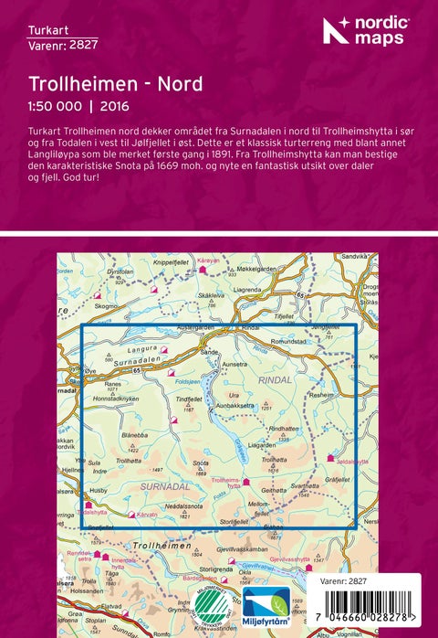 Trollheimen Nord DNT i plast