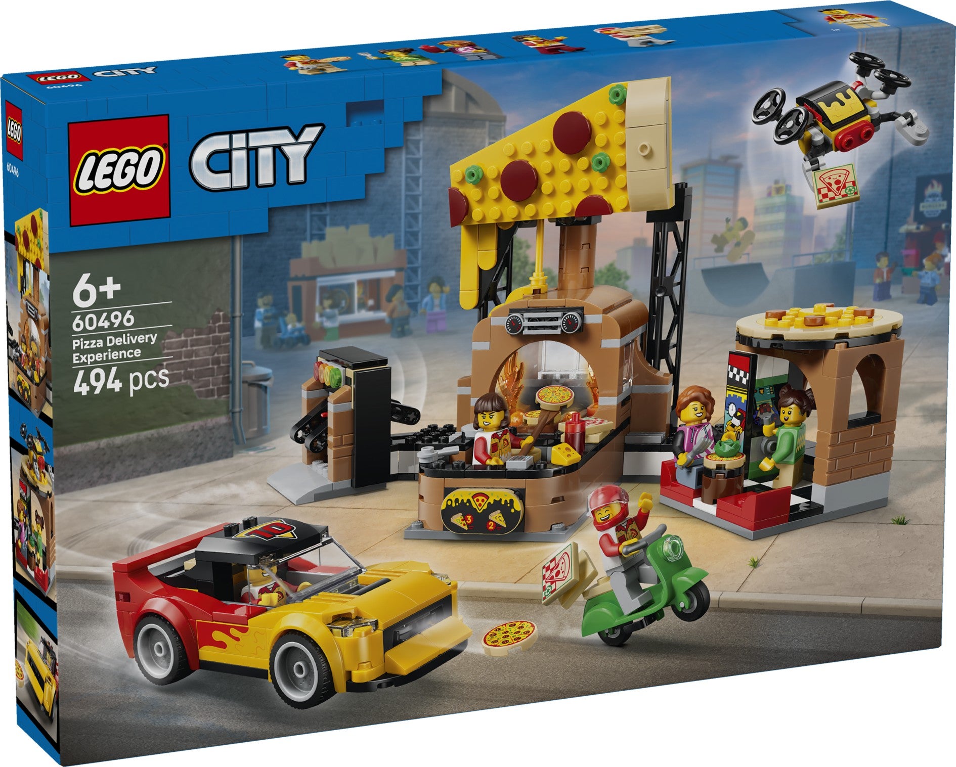 Lego Pizzalevering med kjøretøy 60496