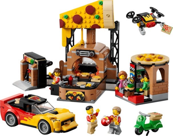 Lego Pizzalevering med kjøretøy 60496