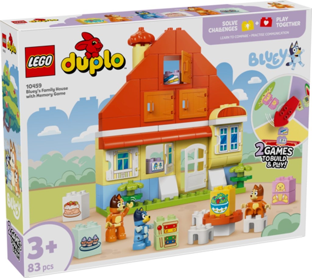 Lego Blueys hus med huskespill 10459