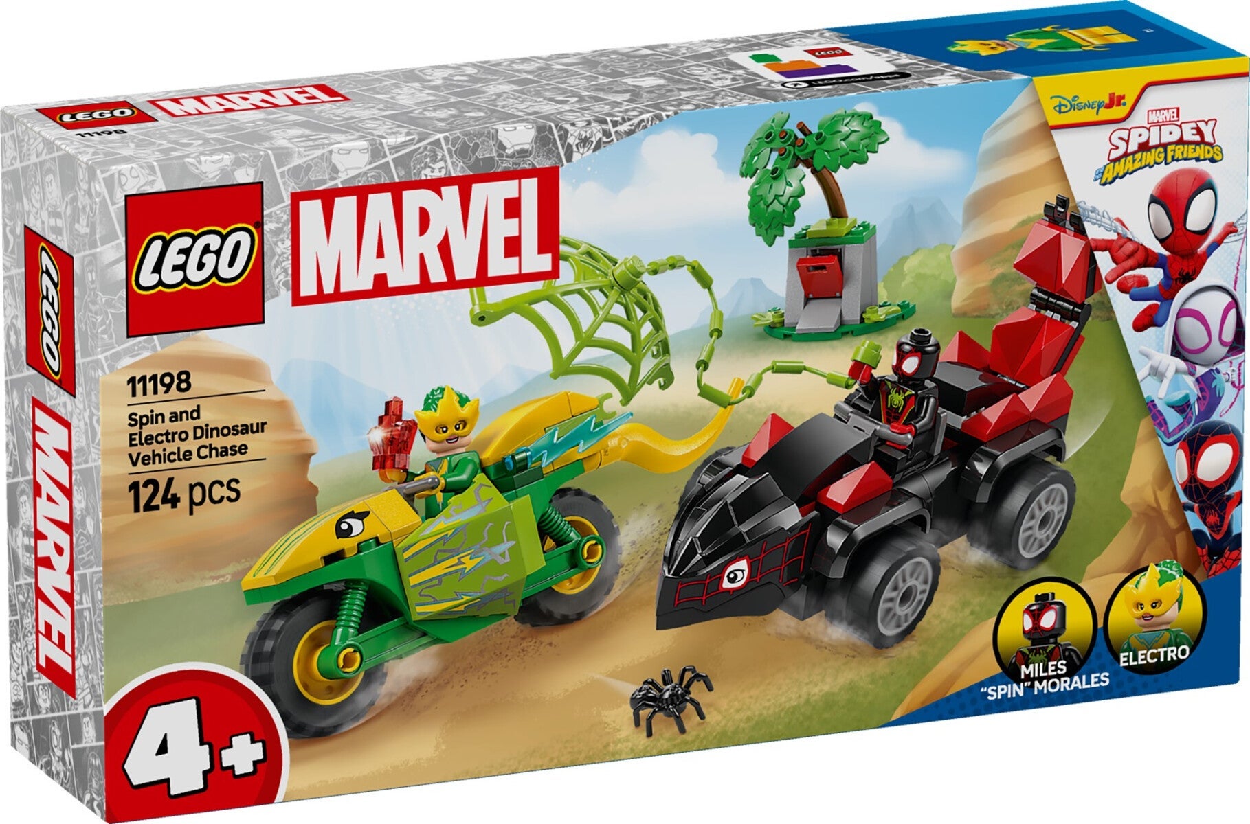 Lego Dinosaurkjøretøyjakt m/Spin og Electro 11198