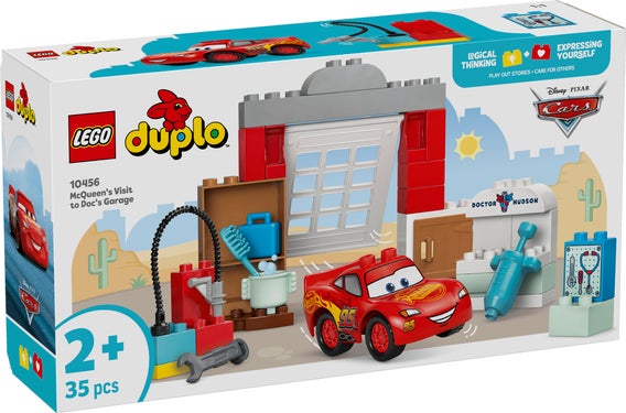 Lego McQueen besøker Docs verksted 10456
