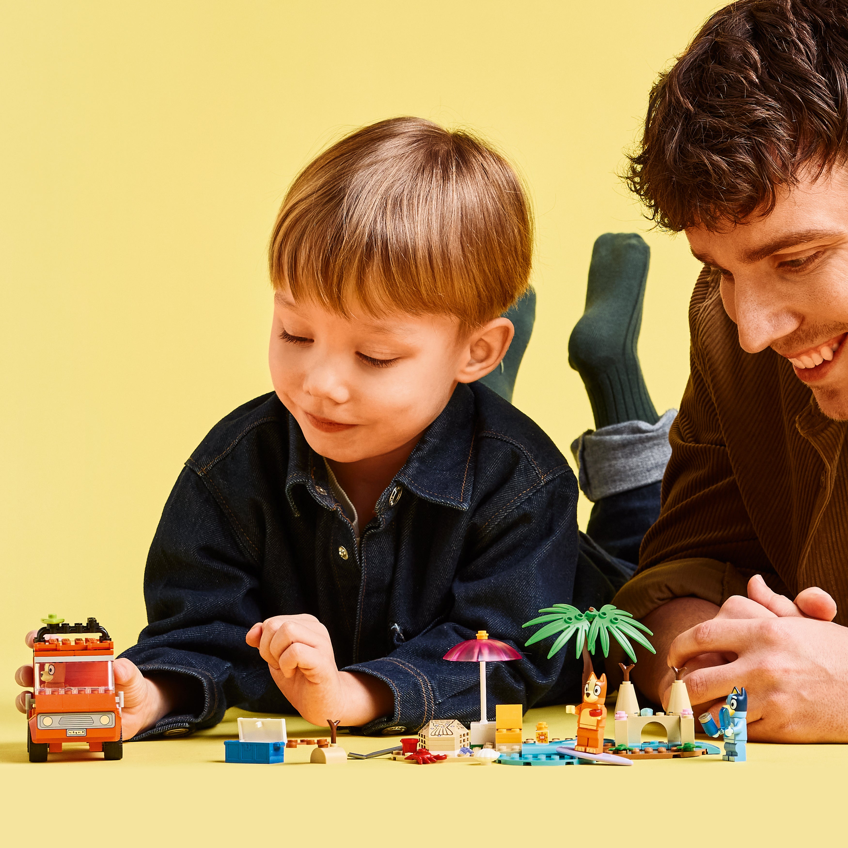 Lego Bluey og familiens biltur til stranden 11202