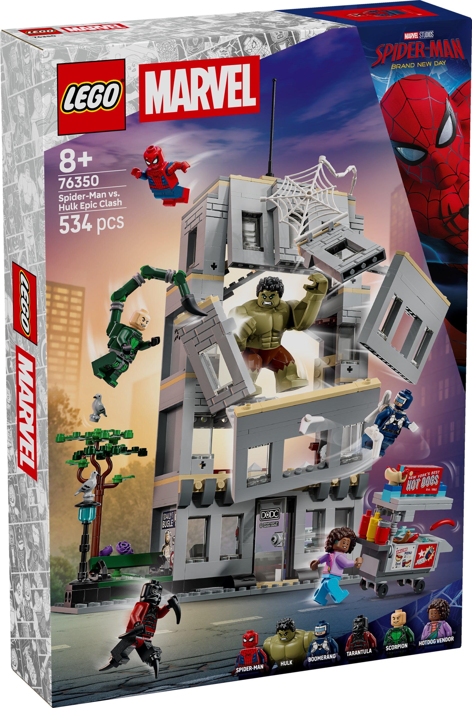 Lego Episk oppgjør mellom Spider-Man og Hulk 76350