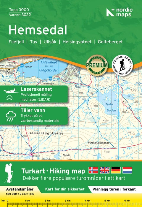 Hemsedal 1:50 000