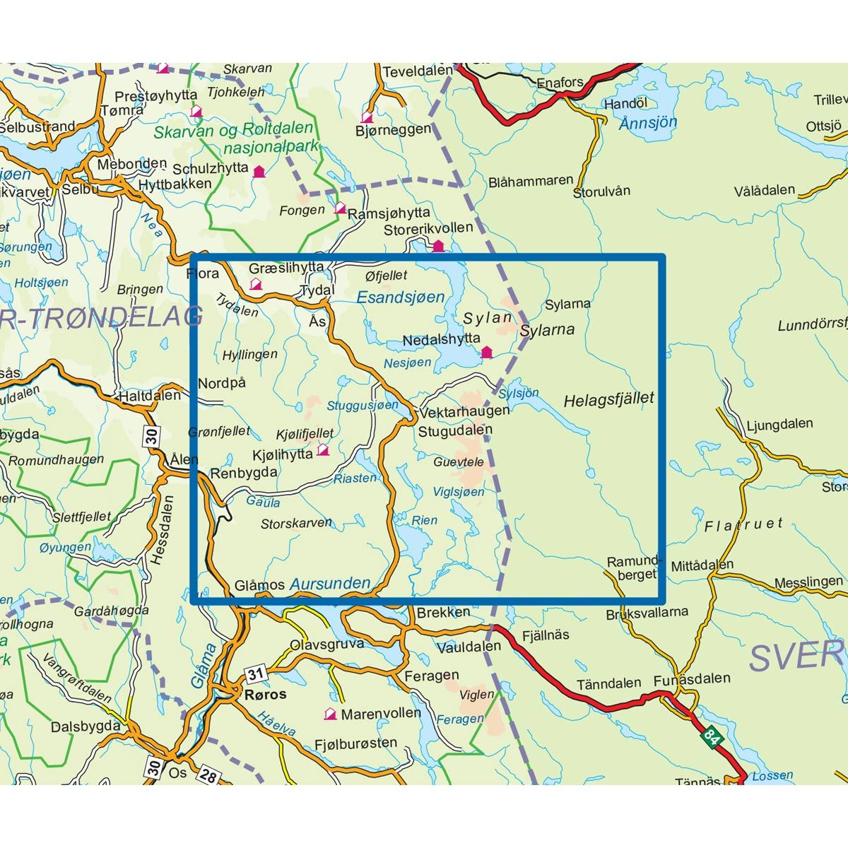 Sylan Sør 1:50 000