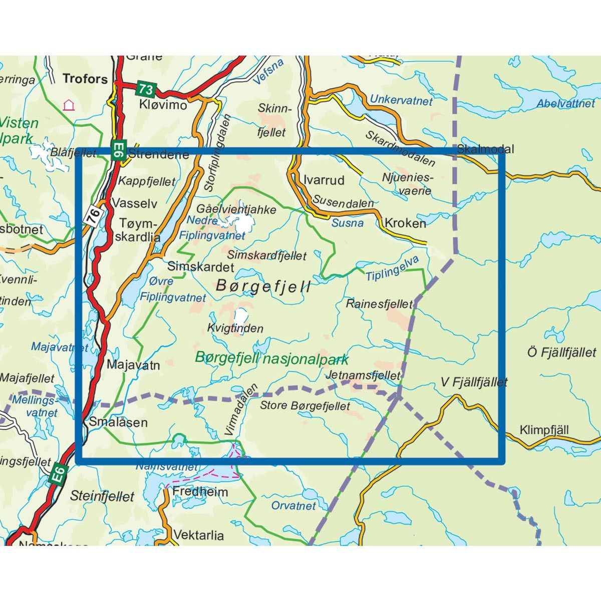 Børgefjell 1:50 000