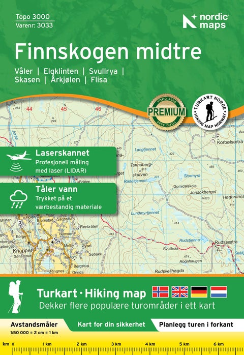 Finnskogen Midtre 1.50 000