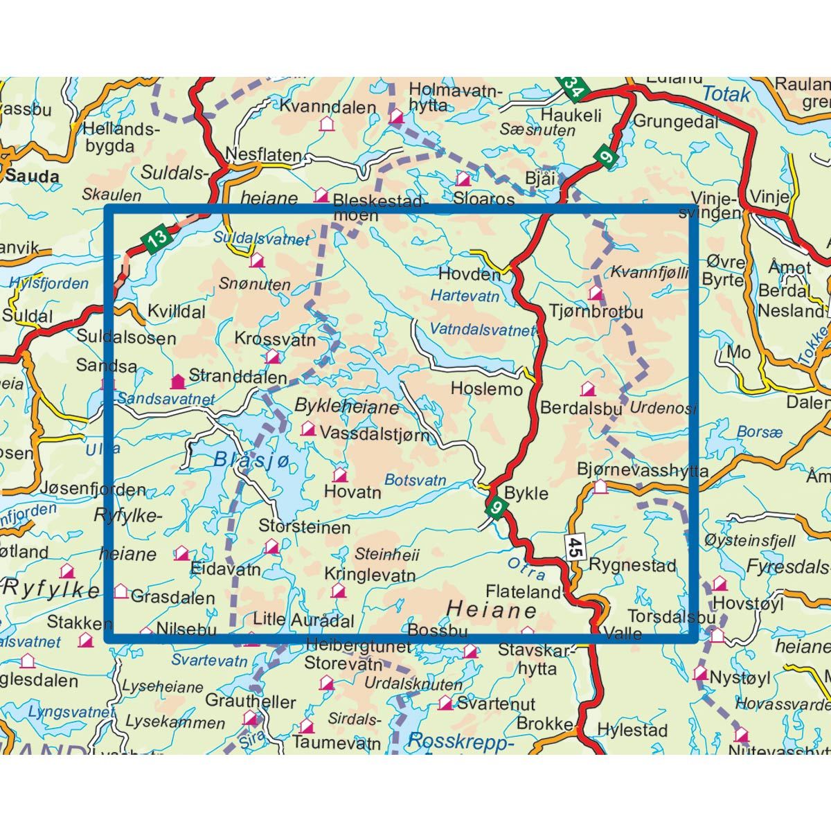 Hovden Sør 1:50 000
