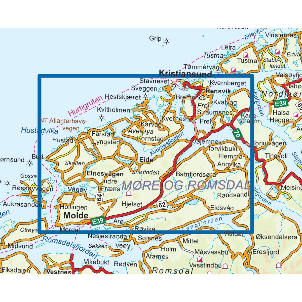 Molde-Kristiansund 1:50 000
