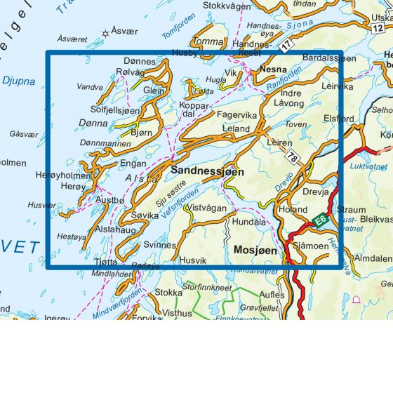 De Syv Søstre E 1:50 000