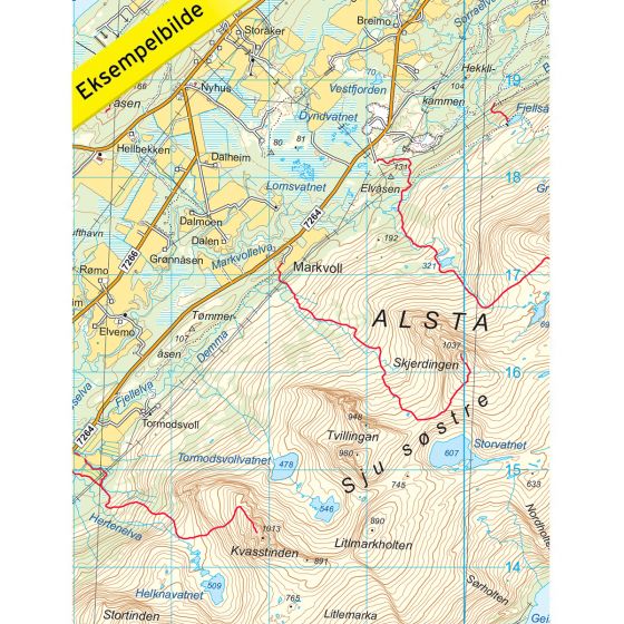 De Syv Søstre E 1:50 000