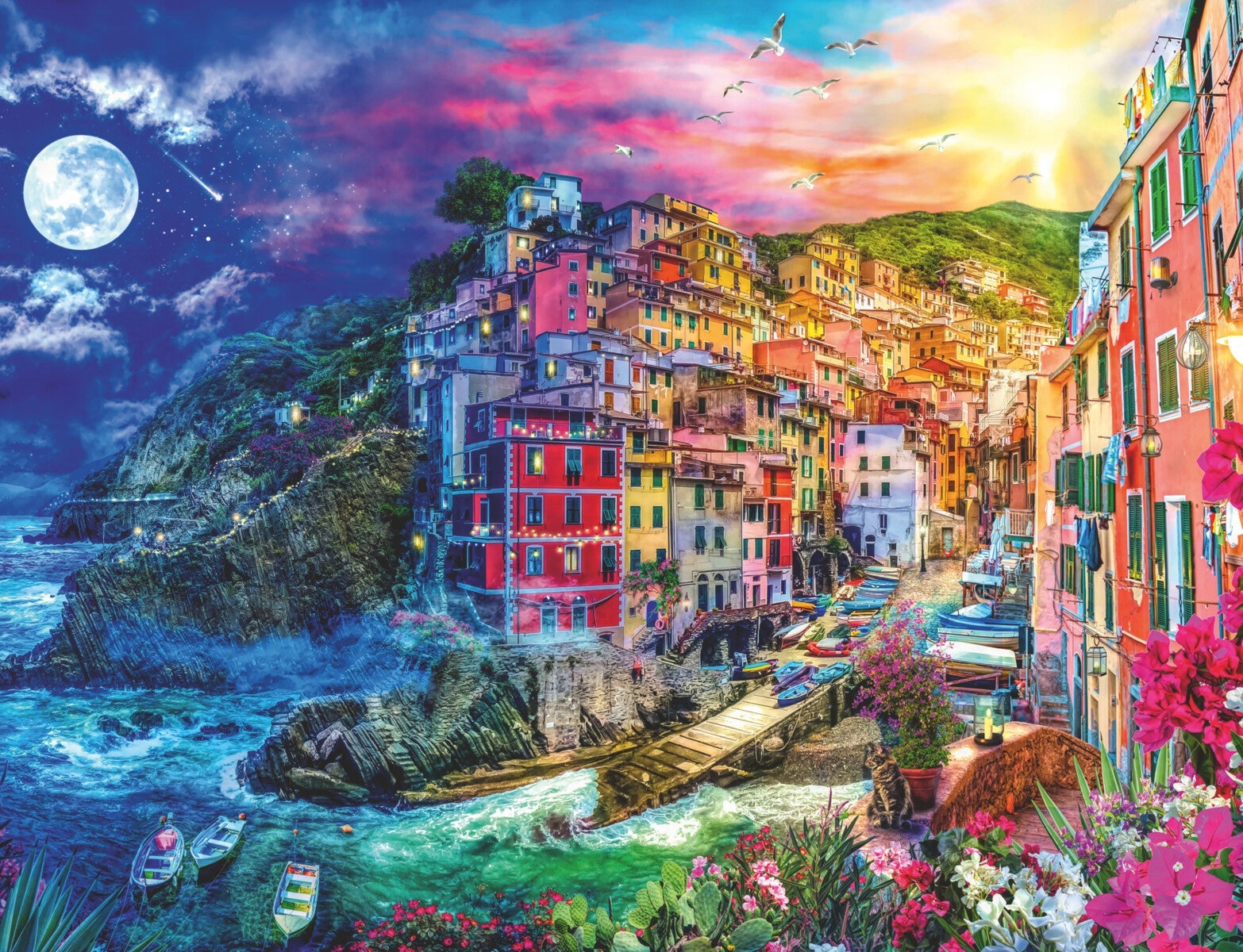 Puslespill 2000 Fargerike Cinque Terre Ravensburge