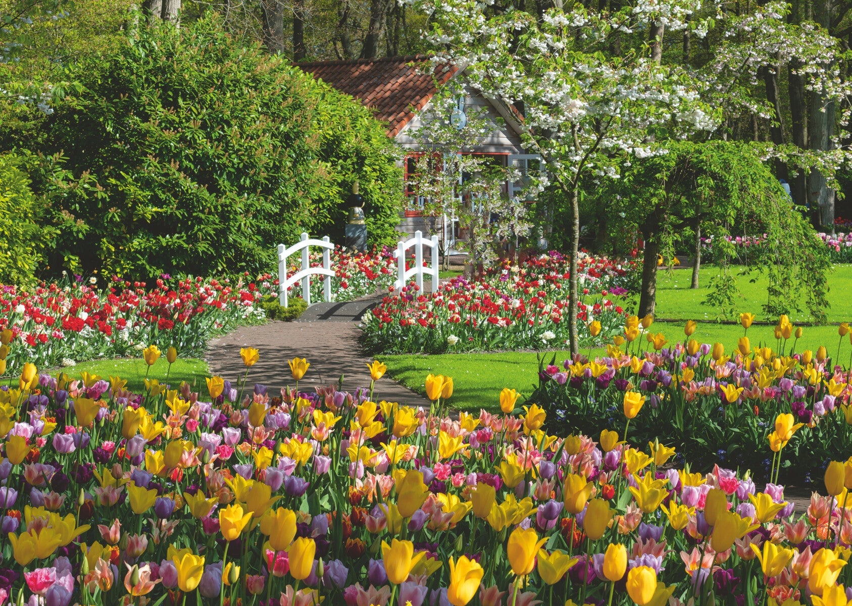 Puslespill 1000 Keukenhof Gardens Ravensburger