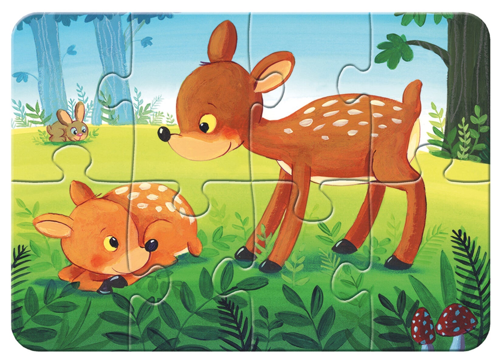 Puslespill 2,4,6,8 Skogens Dyr Ravensburger