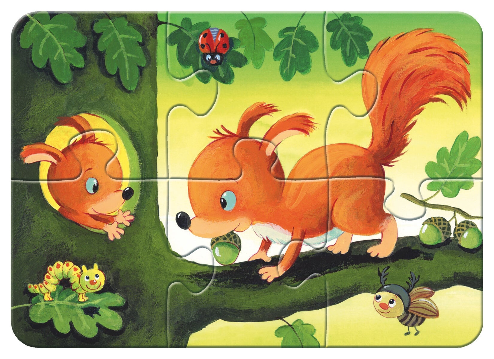 Puslespill 2,4,6,8 Skogens Dyr Ravensburger
