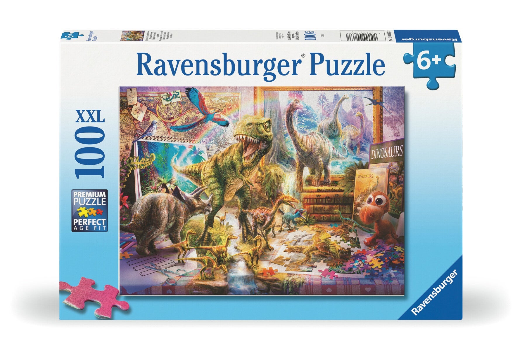 Puslespill 100 Dino-Leker Kommer Til Liv Ravensburger
