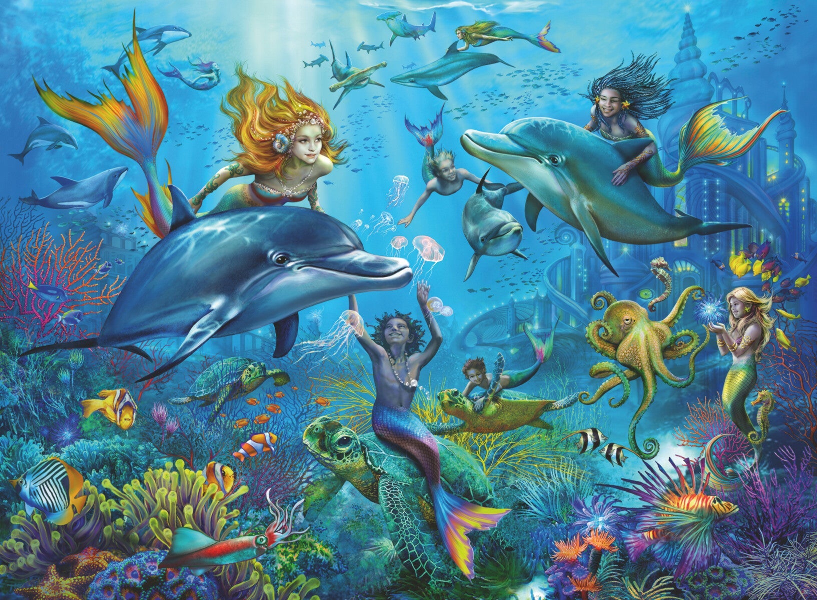 Puslespill 100 Eventyr Under Vann Ravensburger