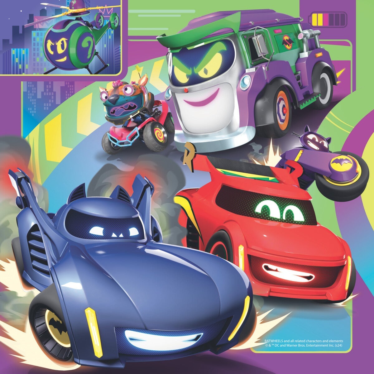 Puslespill 3X49 Batwheels Ravensburger
