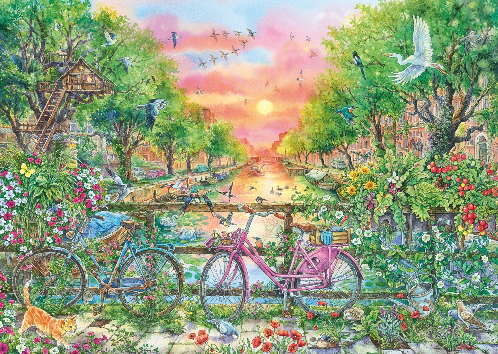 Puslespill 1000 Sykler Amsterdam Ravensburger