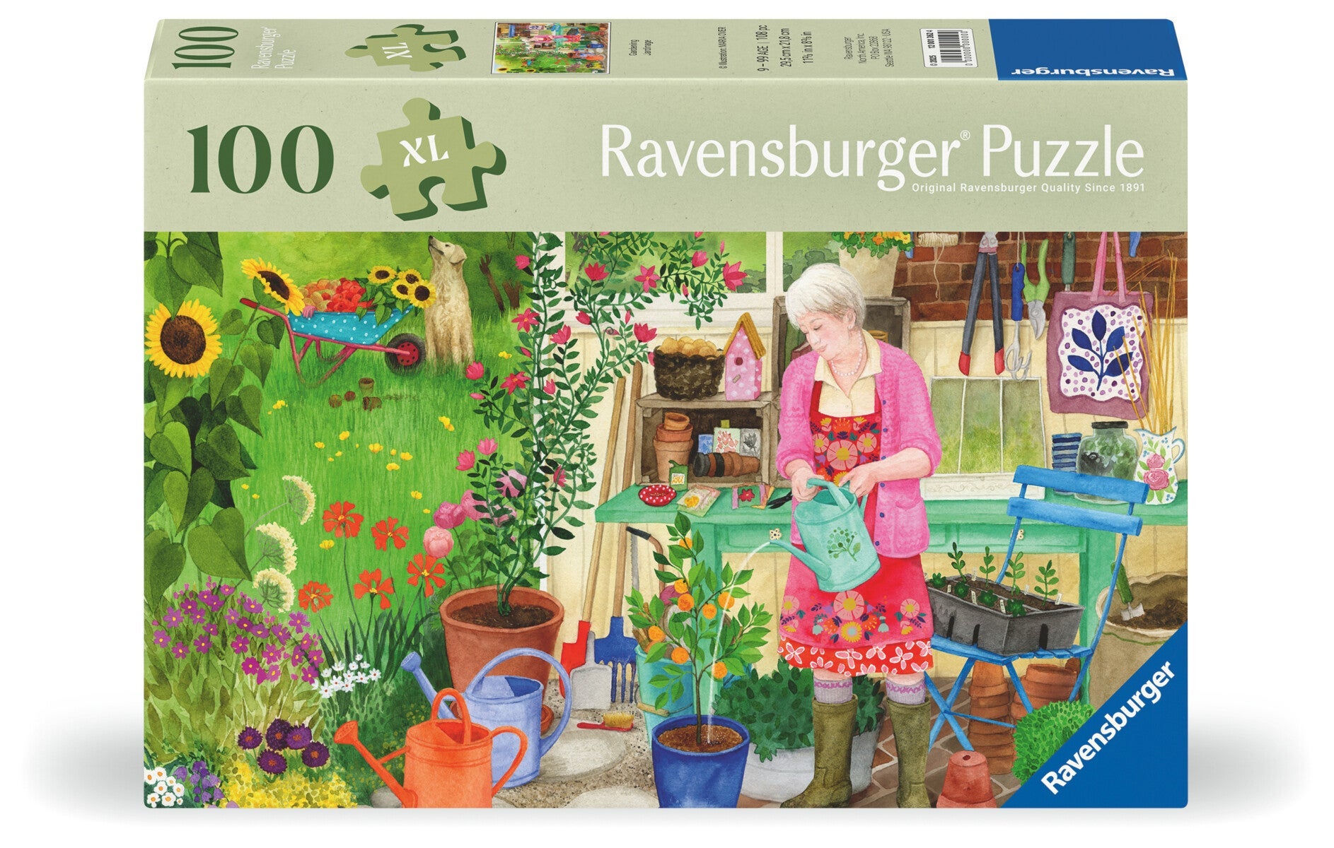 Puslespill 100 Hagearbeid Ad Ravensburger
