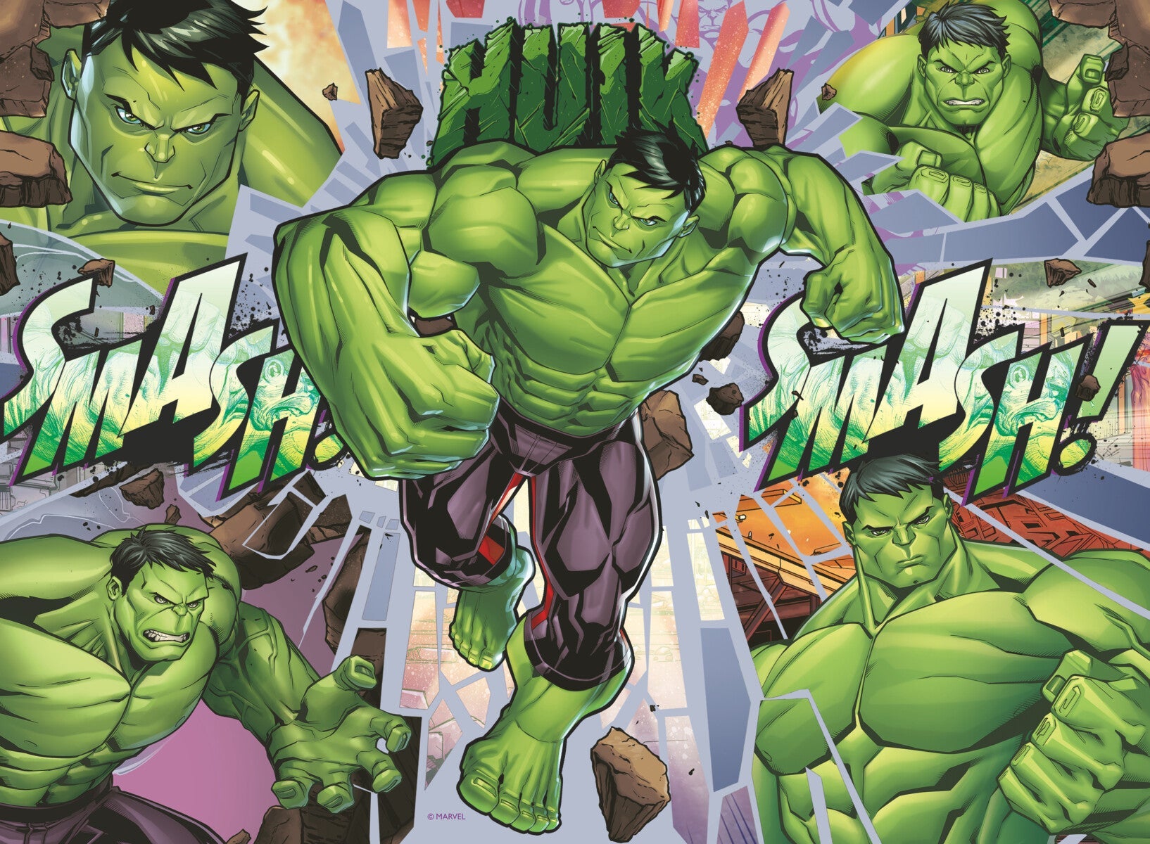 Puslespill 100 Marvel Hulk Xxl Ravensburger
