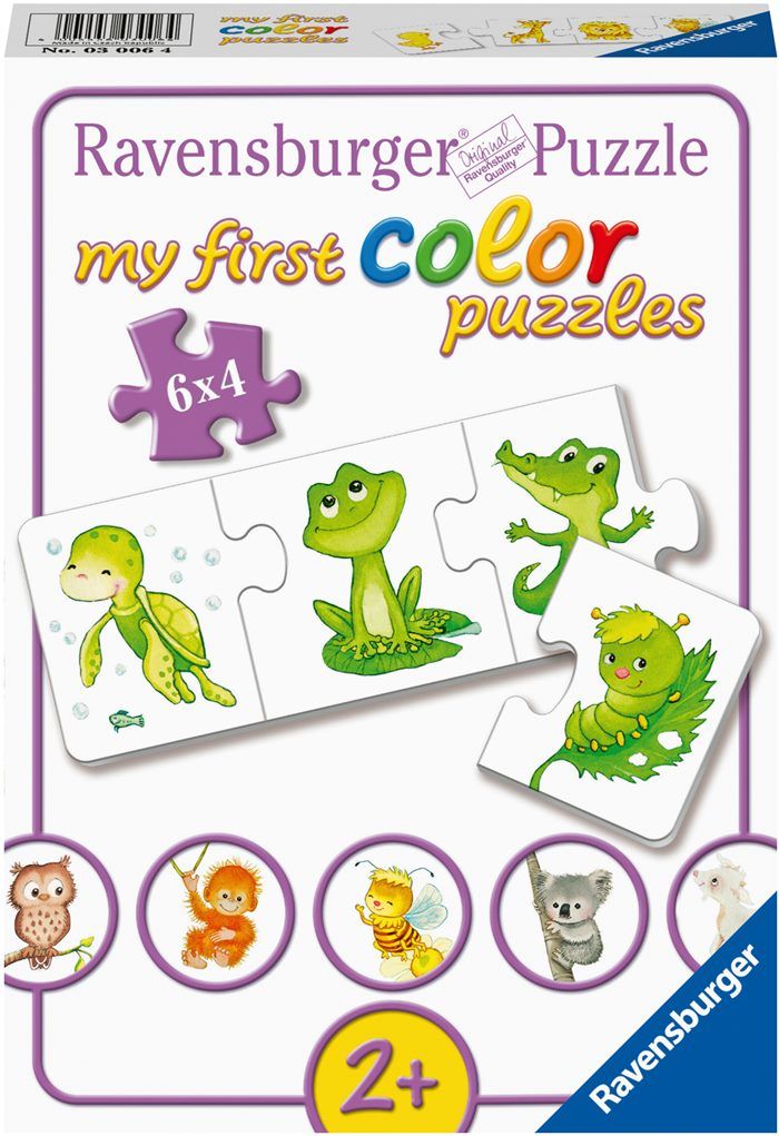 Puslespill 6X4 Mine Søte Små Dyr Ravensburger