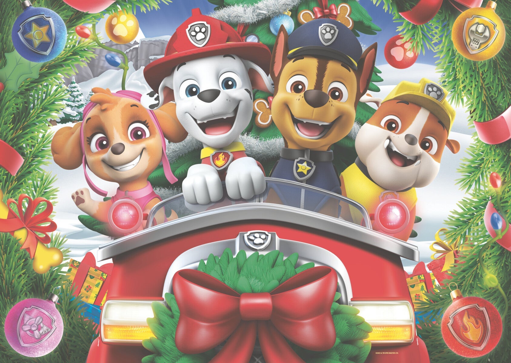 Puslespill 24 PawPatrol Jul Gulvpusle Ravensburger