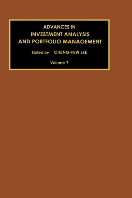 Advances in Investment Analysis and Portfolio Management