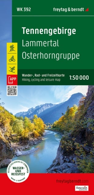 Tennengebirge Hiking, cycling and leisure map - WK392 1:50,000