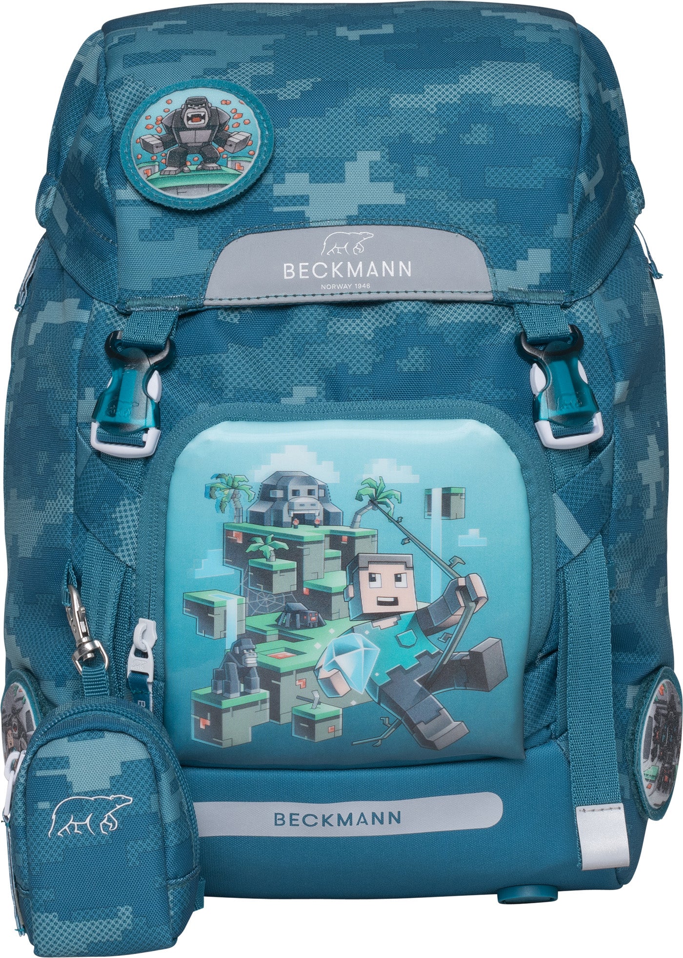 Skolesekk 1.kl Jungle Game Classic 22L - Beckmann