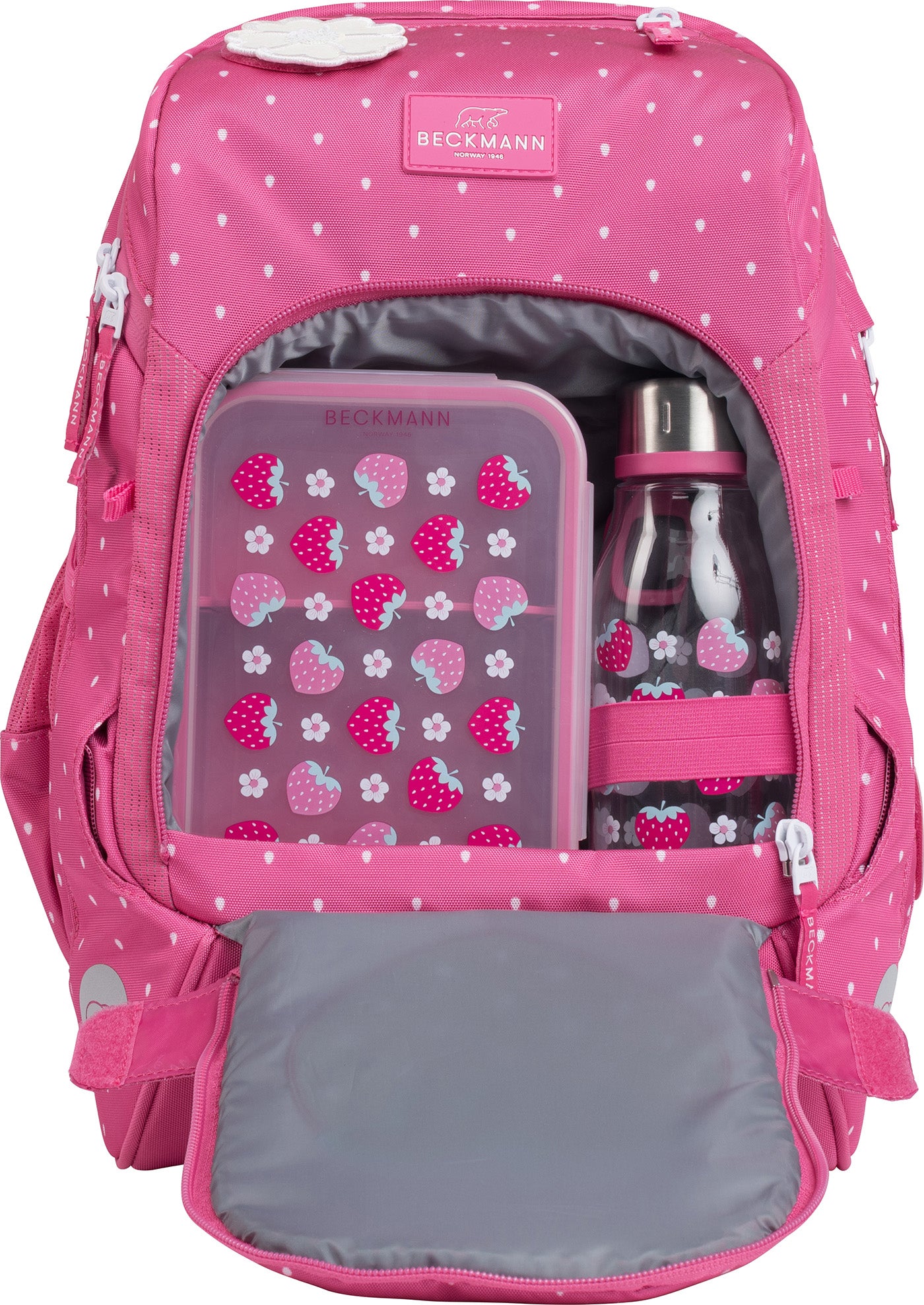 Skolesekk 1.kl Strawberry Active Air FLX