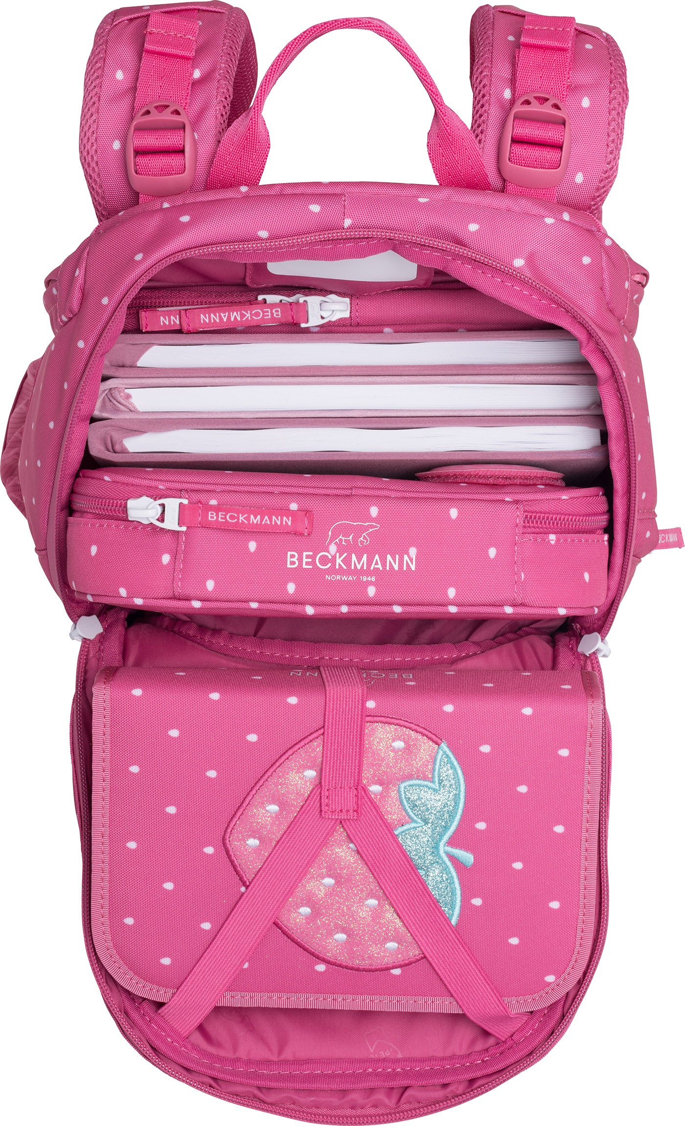 Skolesekk 1.kl Strawberry Active Air FLX