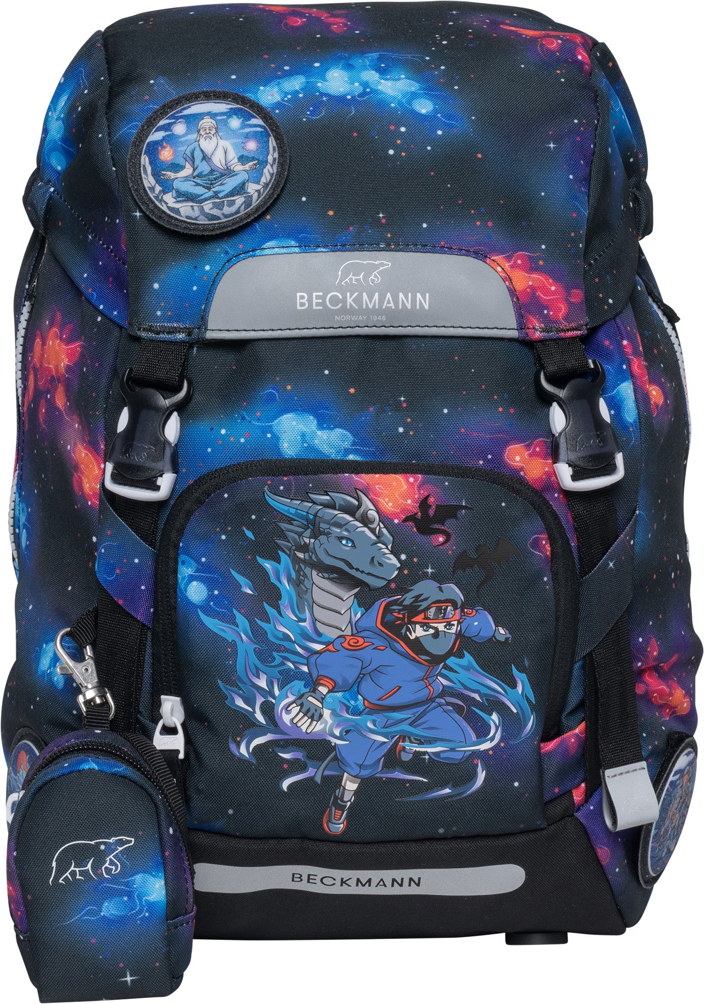 Skolesekk 1.kl Ninja Elements Classic 22L - Beckmann