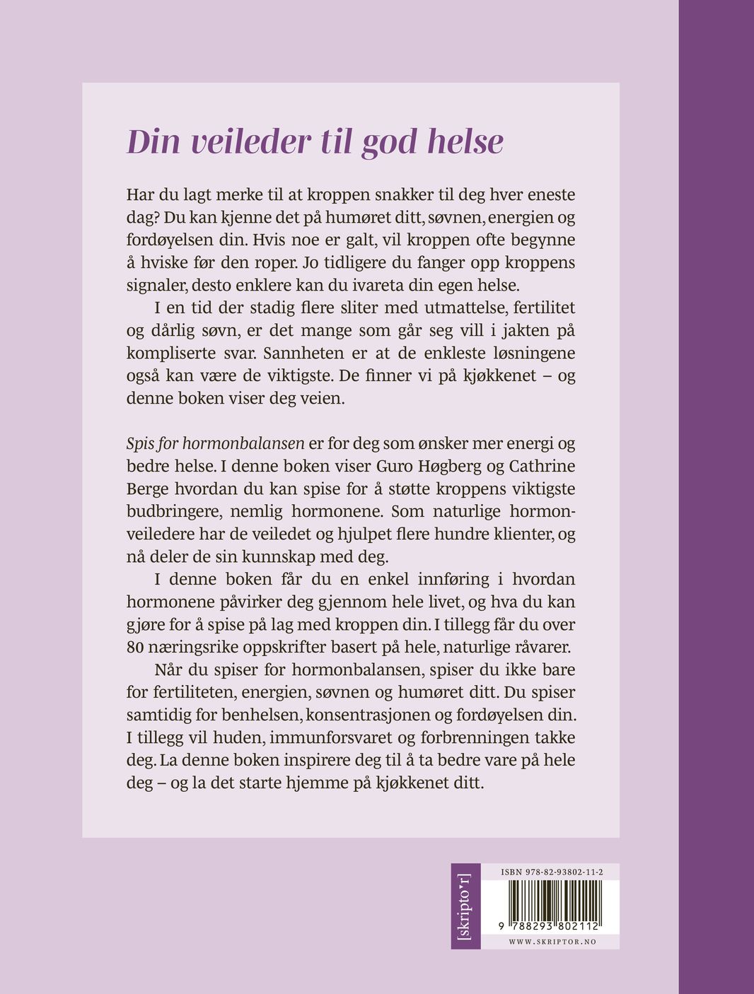 Spis for hormonbalansen