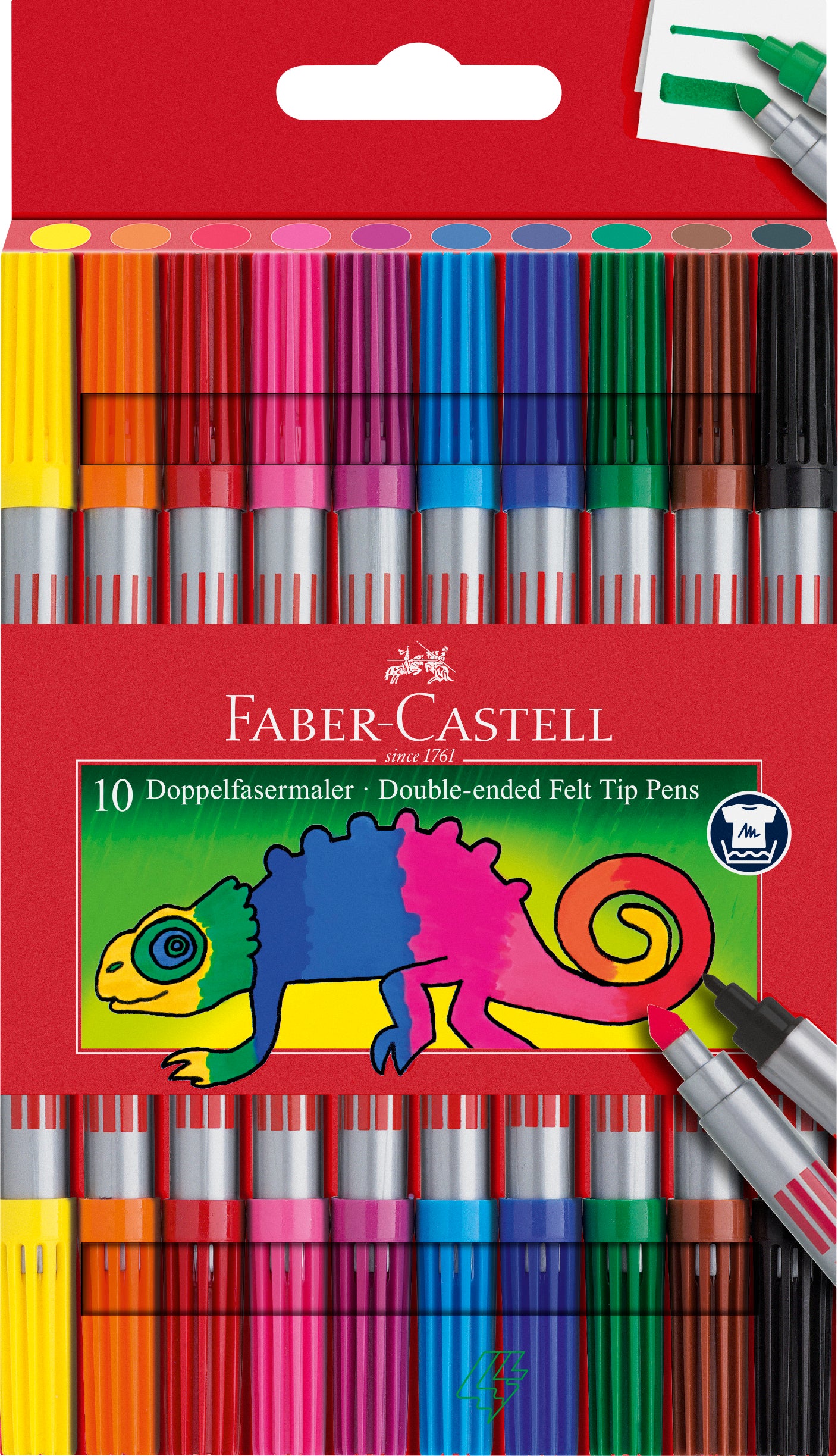 Tusj Faber Dobbel Tykk Tynn 10 Pk