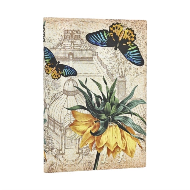 Golden Fritillaria Midi Unlined Softcover Journal, 176pg, 100GSM, New York Botanical Garden by Paperblanks (Golden Fritillaria)