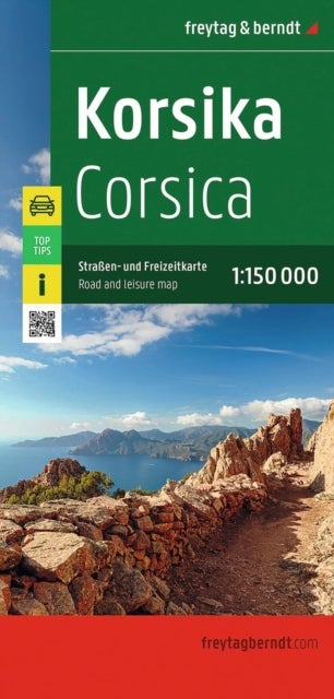 Corsica Road and Leisure Map - 1:150,000 scale