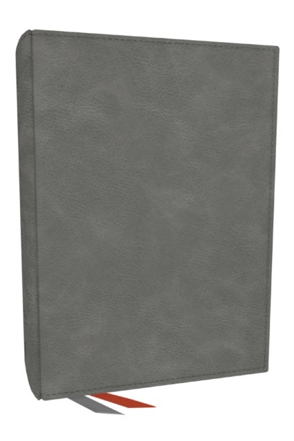NKJV, Journal the Word Bible: Reflect, Journal or Create Art Next to Your Favorite Verses (Gray Leathersoft, Red Letter, Comfort Print)