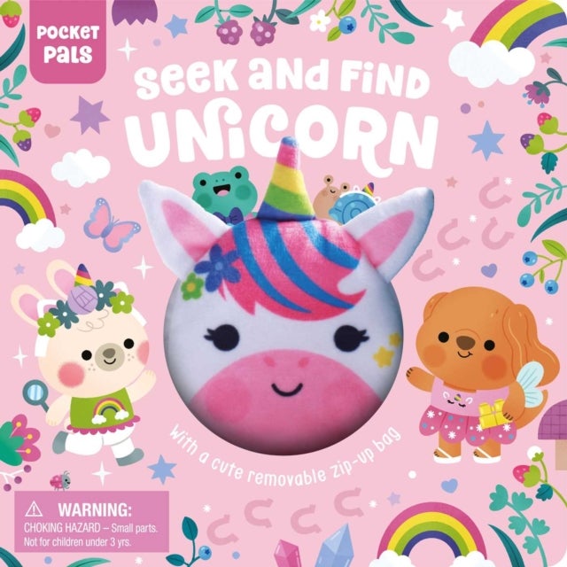 Pocket Pals: Seek and Find Unicorn - with A Cute Removable Zip-Up Bag