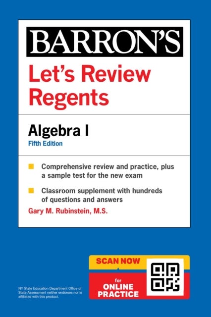 Let's Review Regents: Algebra I, Fifth Edition (Barron's New York Regents)