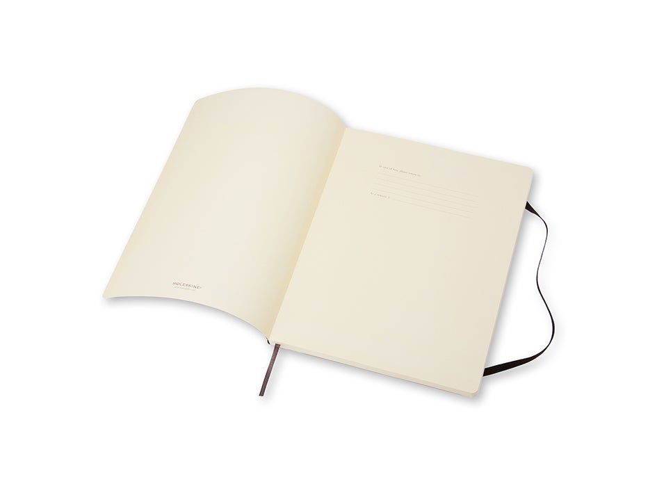 Moleskine Notatbok Myk Blank Sort Xl